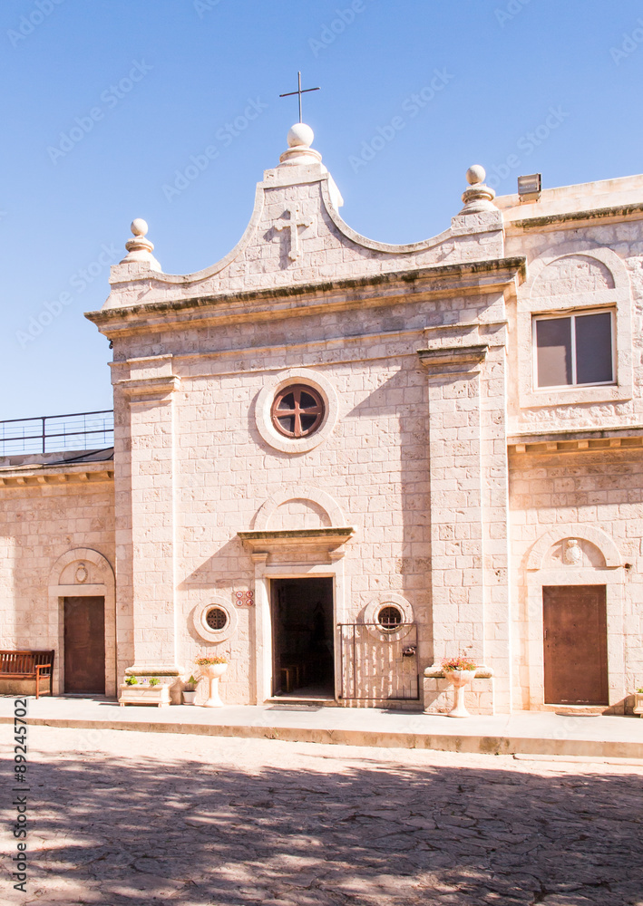 Fototapeta premium Muhraqa monastery on Mount Carmel l in the place of the prophet