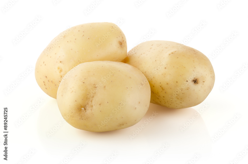 Potatoes isolated on white background Potatoes isolated on white background