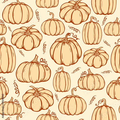 Pattern of pumpkins