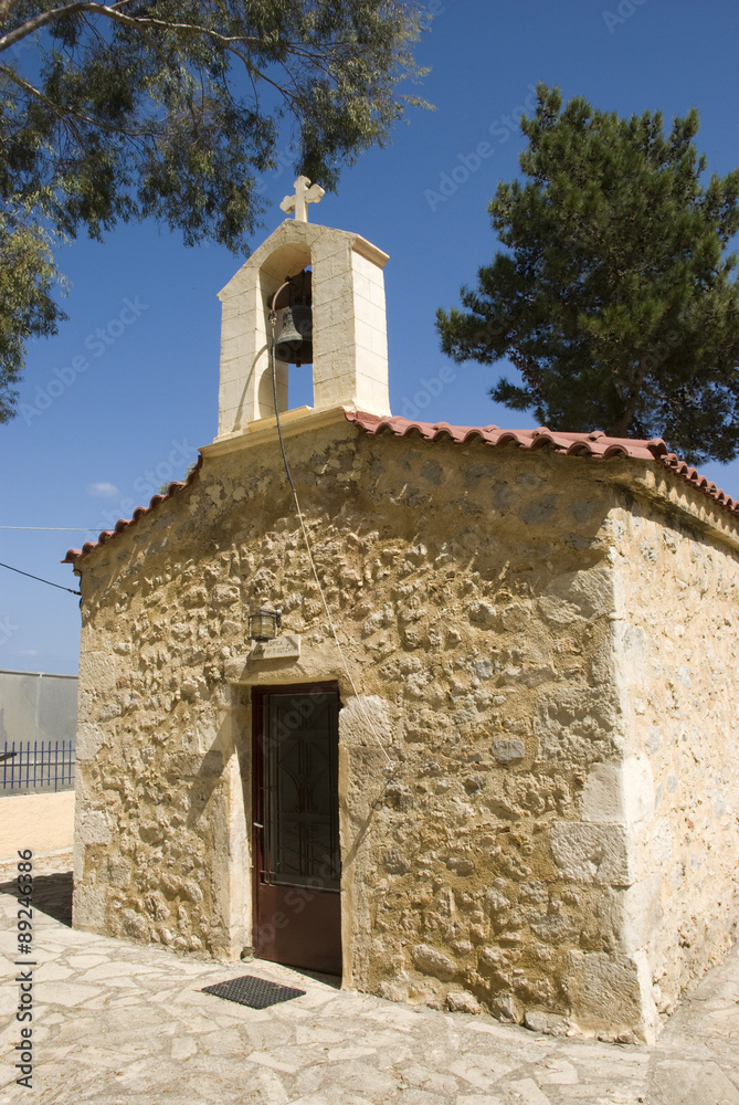 kleine griechisch orthodoxe kirche auf kreta