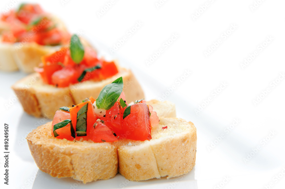 Bruschetta canape Bruschetta canape