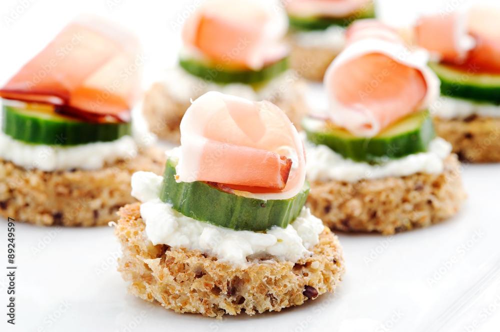Platter of canapes Platter of canapes