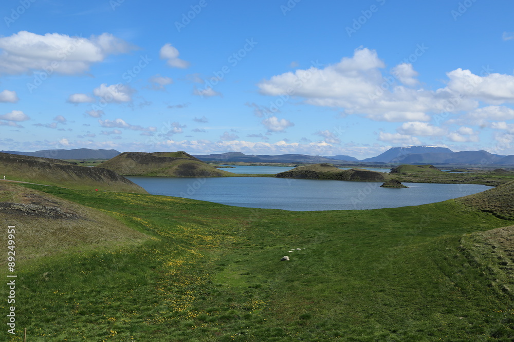 Fototapeta premium Island, Akureyri, Mückensee