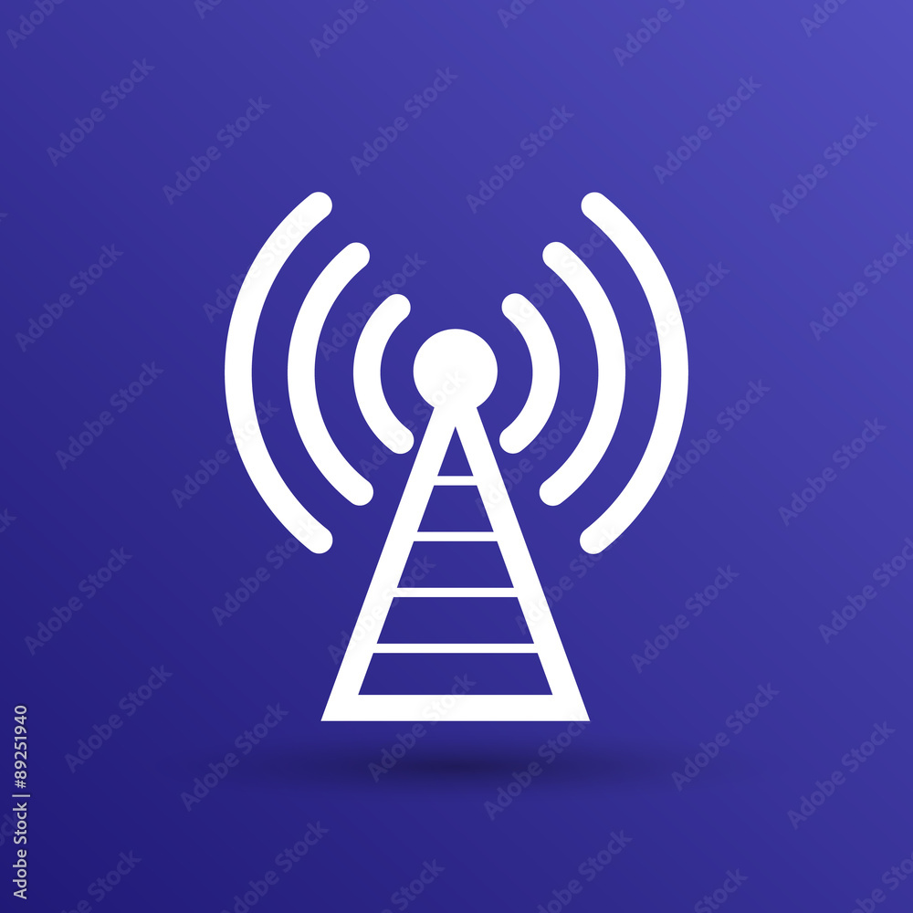 Antenna icon tower radio mast signal antenna vector network Antenna icon tower radio mast signal antenna vector network