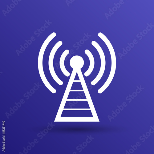 Antenna icon tower radio mast signal antenna vector network