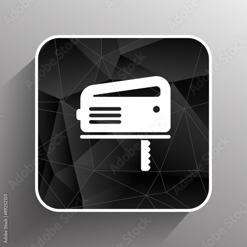 The fretsaw icon. Fretsaw symbol. Flat Vector illustration