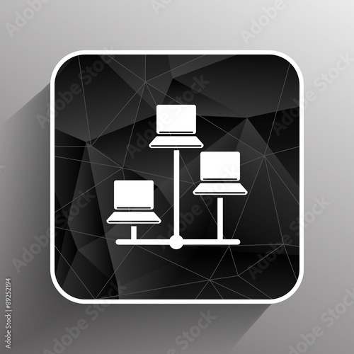 Network - vector icon networking wired lan web