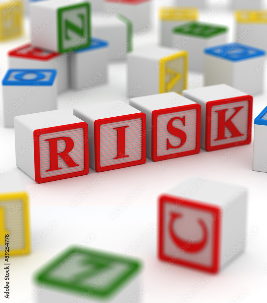 Colorful block - risk