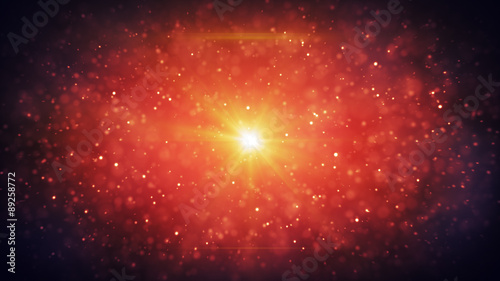 red particles blizzard abst...