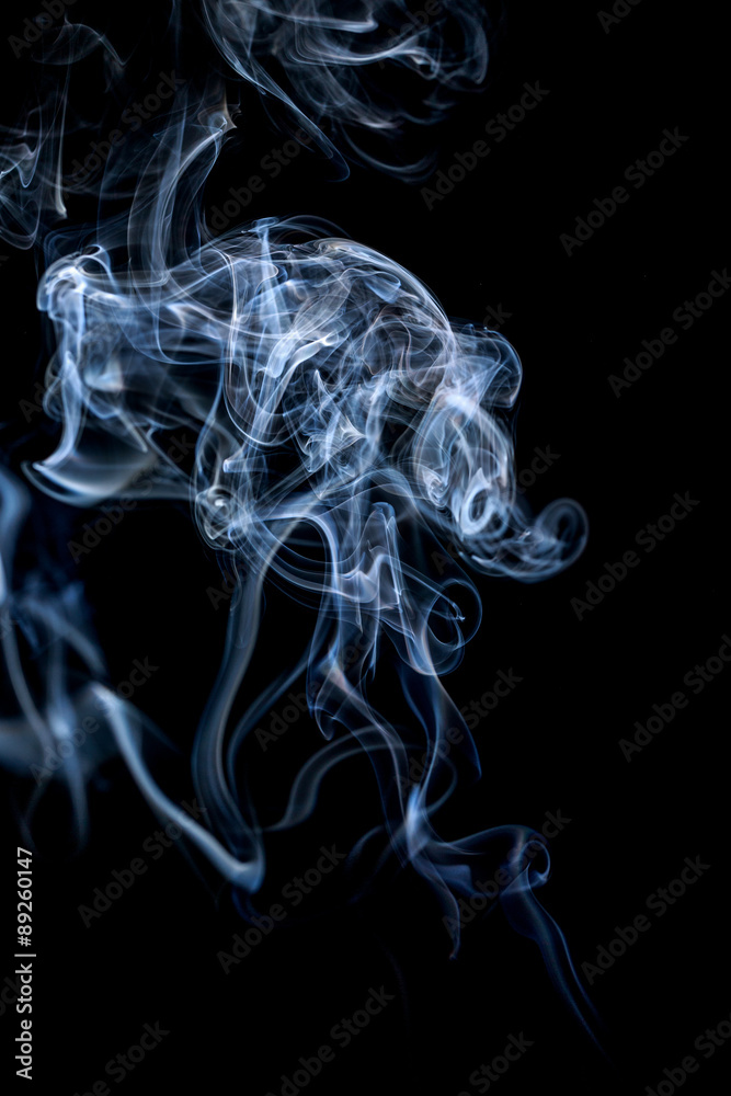 Abstract smoke on a black background. Abstract smoke on a black background.