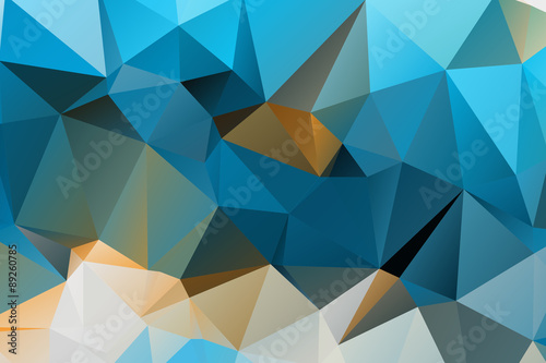 Blue triangular background