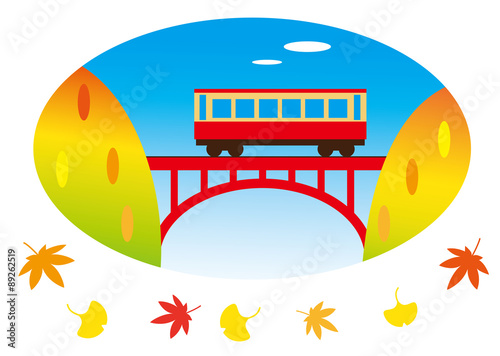 ローカル線で巡る秋