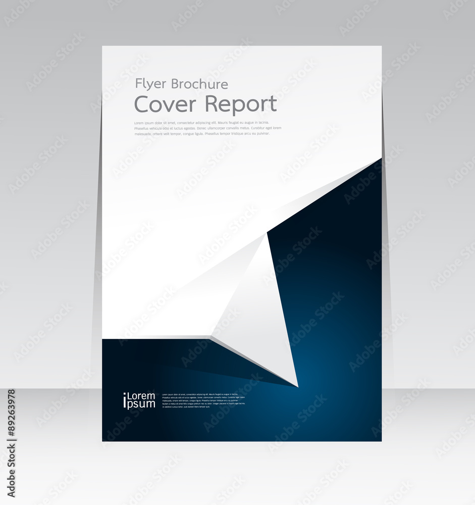 Cover Report abstract design background in A4 size Stock Vector | Adobe  Stock