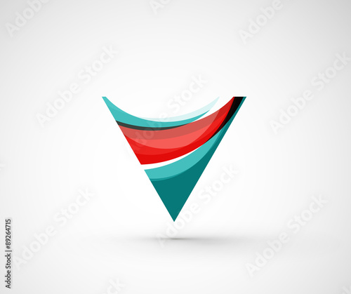 Free Download Abstract geometric company logo triangle, arrow - GFXLoad