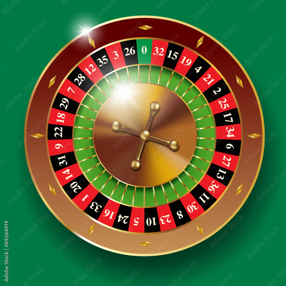 Casino roulette wheel