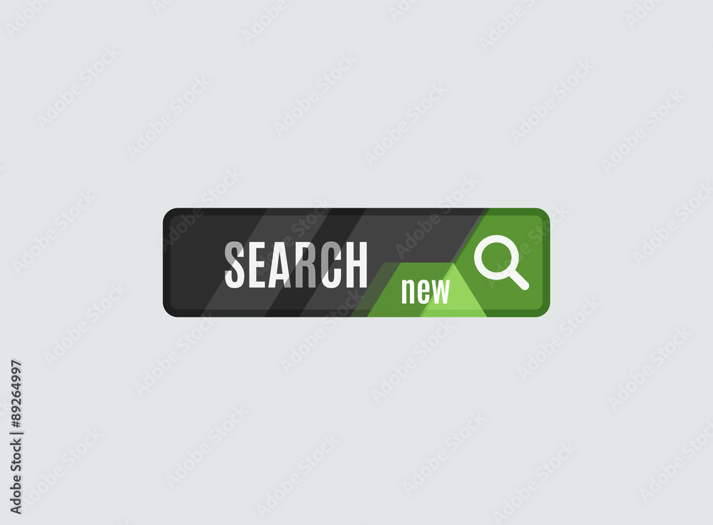 Search button, futuristic hi-tech UI design. Search button, futuristic hi-tech UI design.