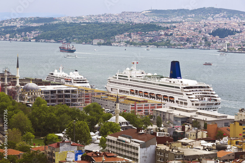 Panorama of Istanbul, view from above, Turkey © vesta48