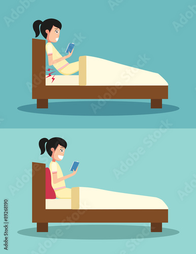 Best and worst positions for read a book