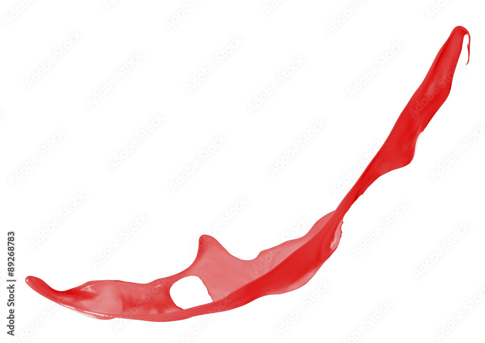red splash over white background red splash over white background