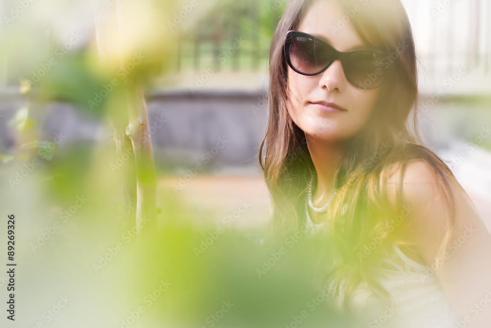 beautiful girl portrait in sunlight beautiful girl portrait in sunlight