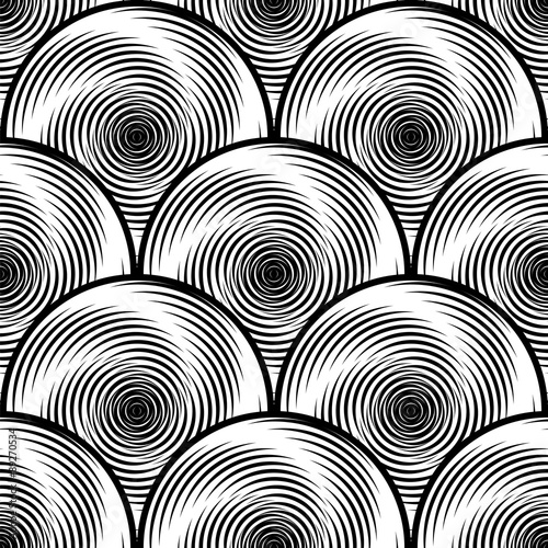 Design seamless monochrome twirl movement background
