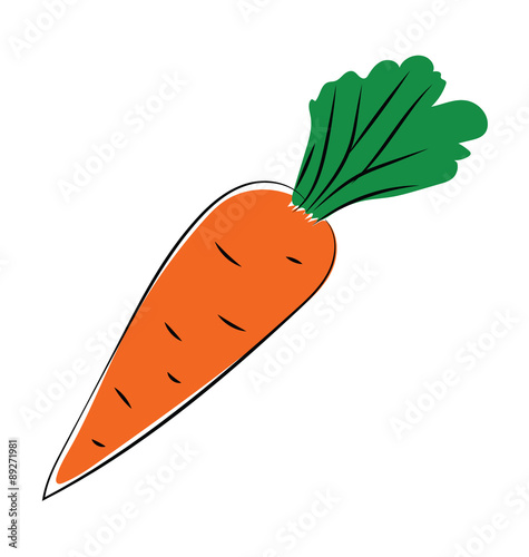Carrot Hand Drawn Vector Icon
