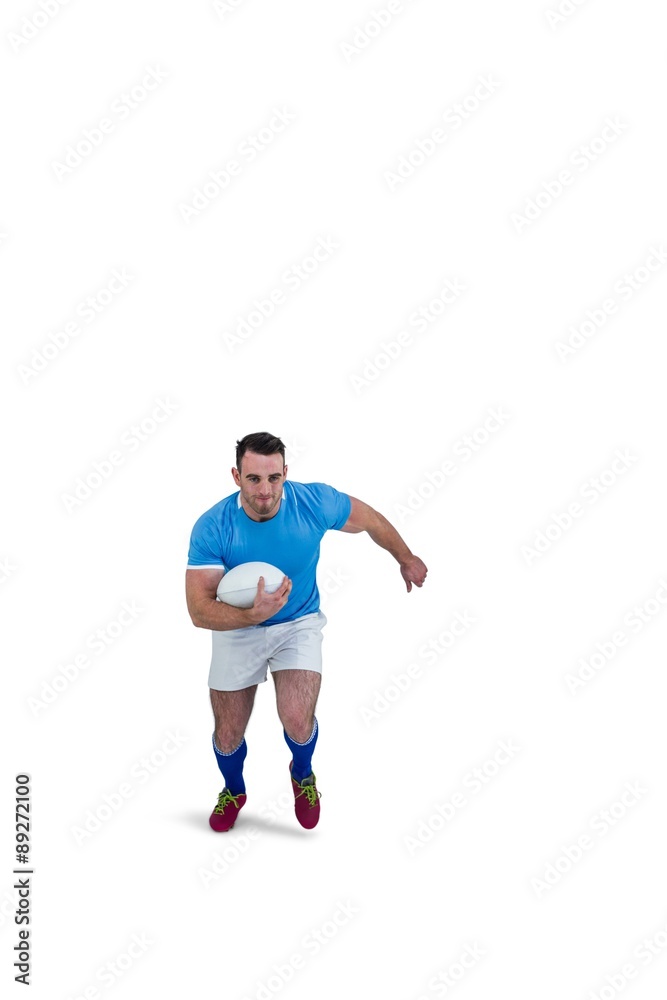 Rugby player running with the ball Rugby player running with the ball