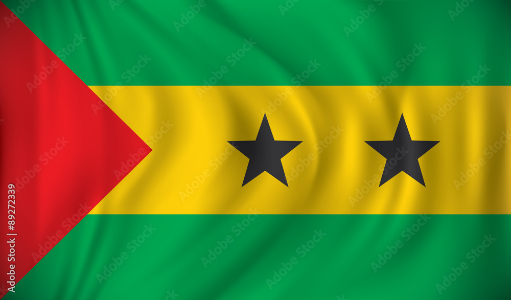 Obraz premium Flag of Sao Tome and Principe