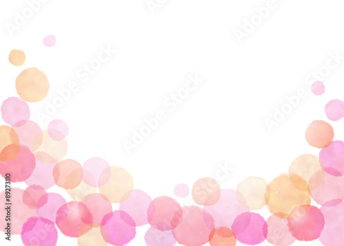 水玉　背景　dots background pink