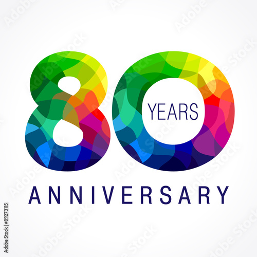 80 anniversary color logo