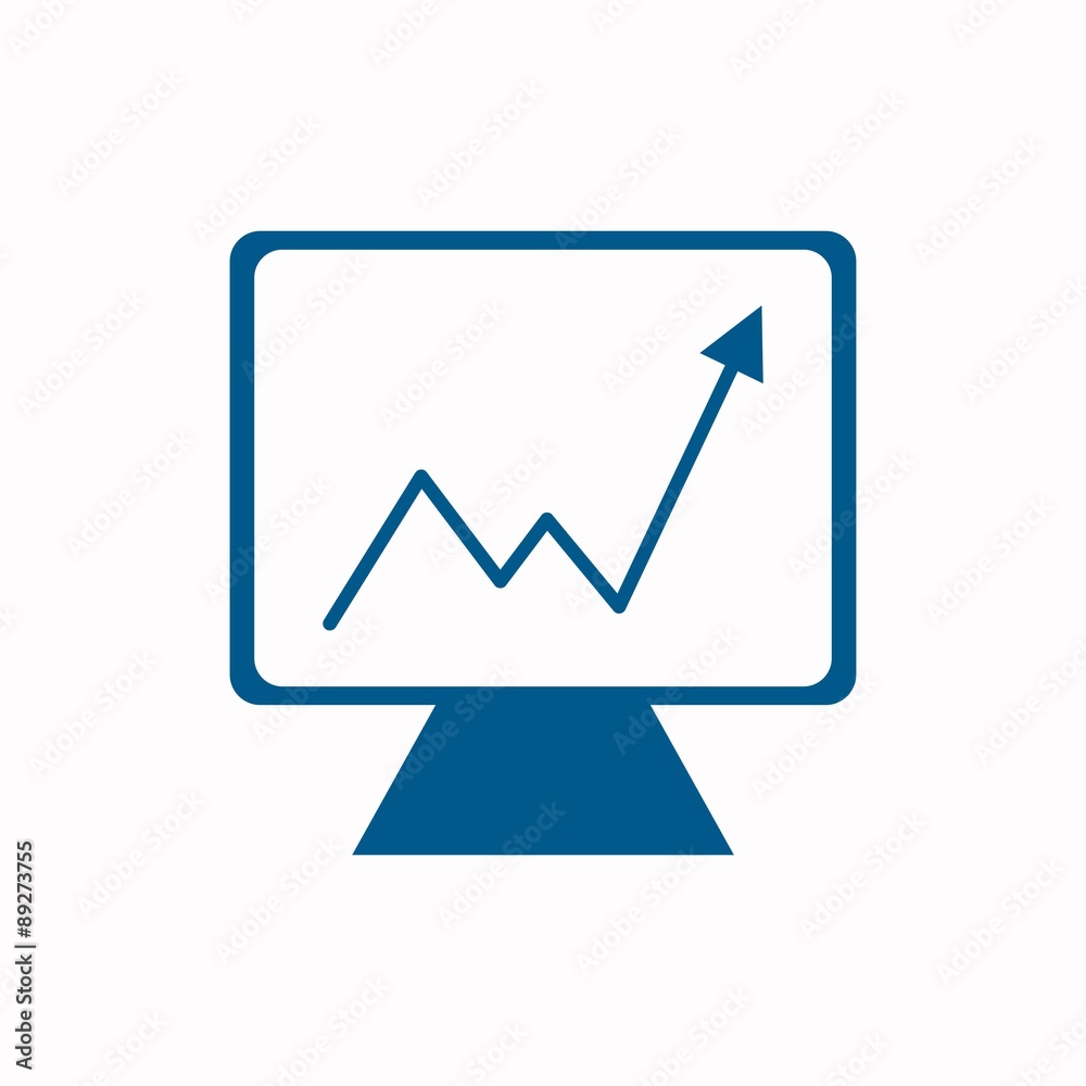 Vector Illustration of a Infographic Chart Icon Vector Illustration of a Infographic Chart Icon