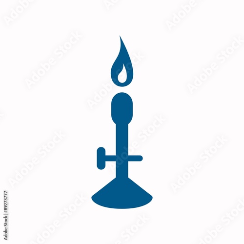 Vector Illustration of a Laboratory Burner Icon