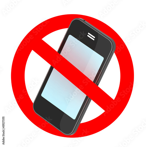 no smartphone traffic sign