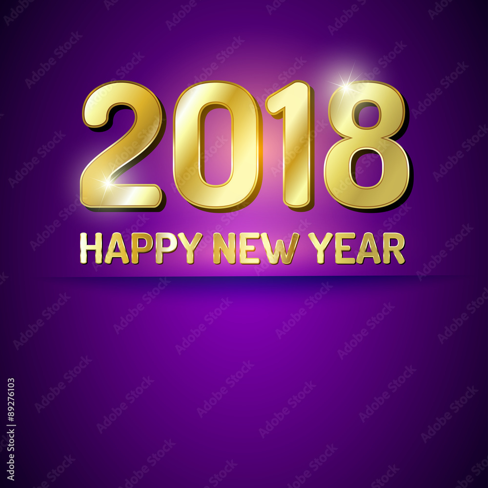 Happy New Year 2018 greetings card Happy New Year 2018 greetings card