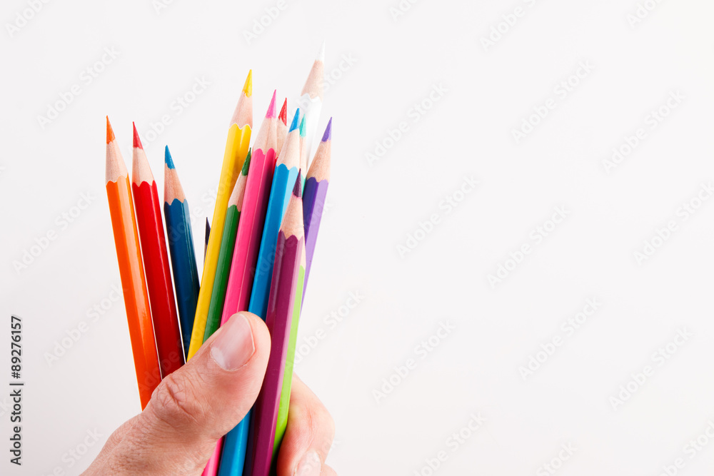 Fototapeta premium Paint colors picked by hand