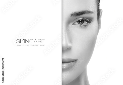 Beauty and Skincare concept. Template Design photo