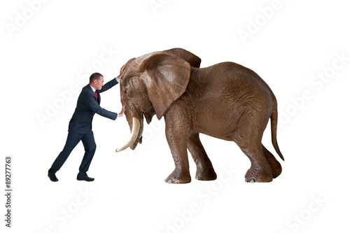 test of strength concept isolated photo