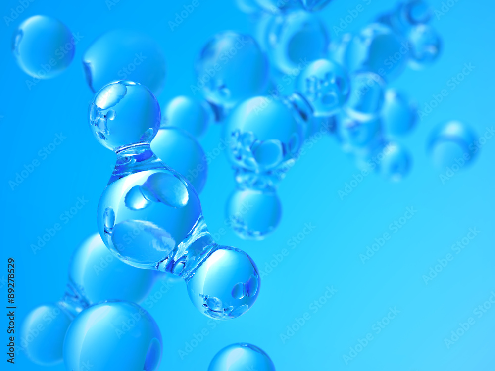 Abstract background with a molecules of water. Abstract background with a molecules of water.