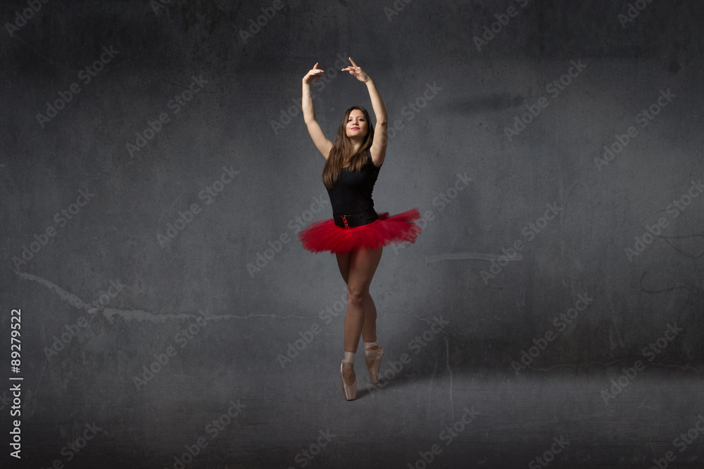 ballerina on point