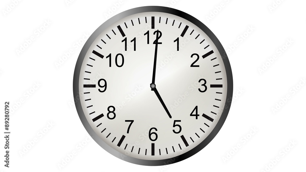 Loopable video animation of timelapse of clock   
