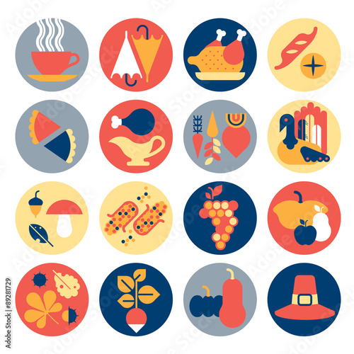 Thanksgiving icons