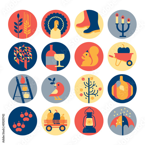 Seasonal icon set