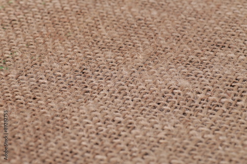 sackcloth closeup for background