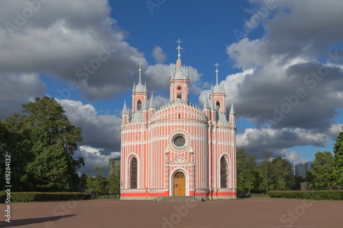 Chesma Cathedral at St.Petersburg, Russia photo