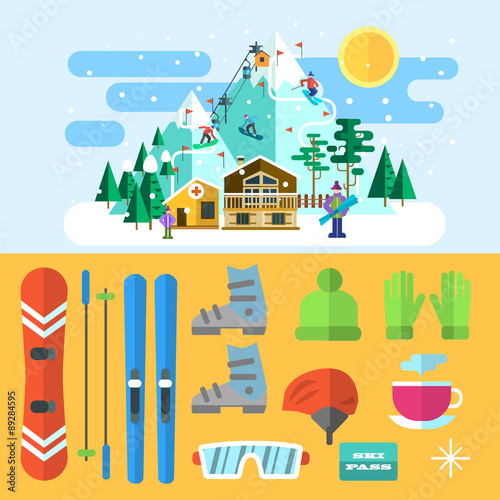 ski illustrations