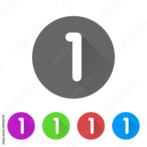 App Icon Long Shadow - 5 Colors
