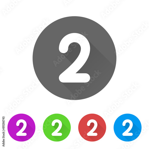 App Icon Long Shadow - 5 Colors