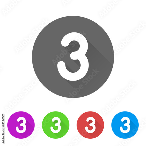 App Icon Long Shadow - 5 Colors