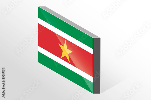 3D Isometric Flag Illustration of the country of Suriname Free Download 3D Isometric Flag Illustration of the country of Suriname - GFXLoad