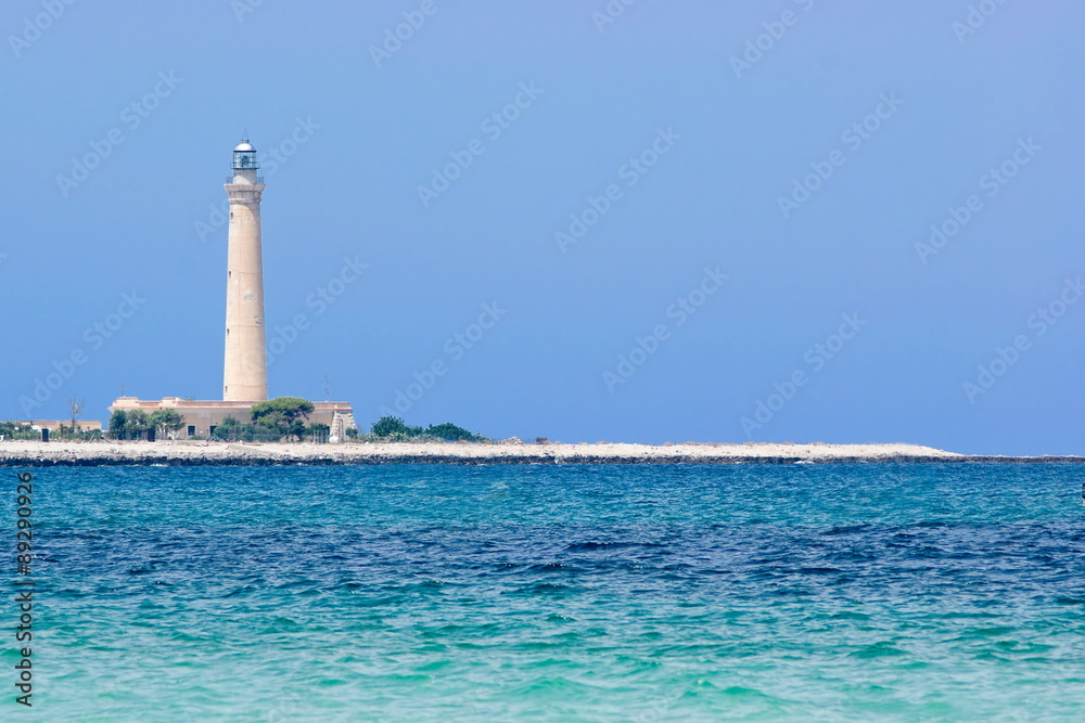 Seascape with lighthouse in the background Seascape with lighthouse in the background